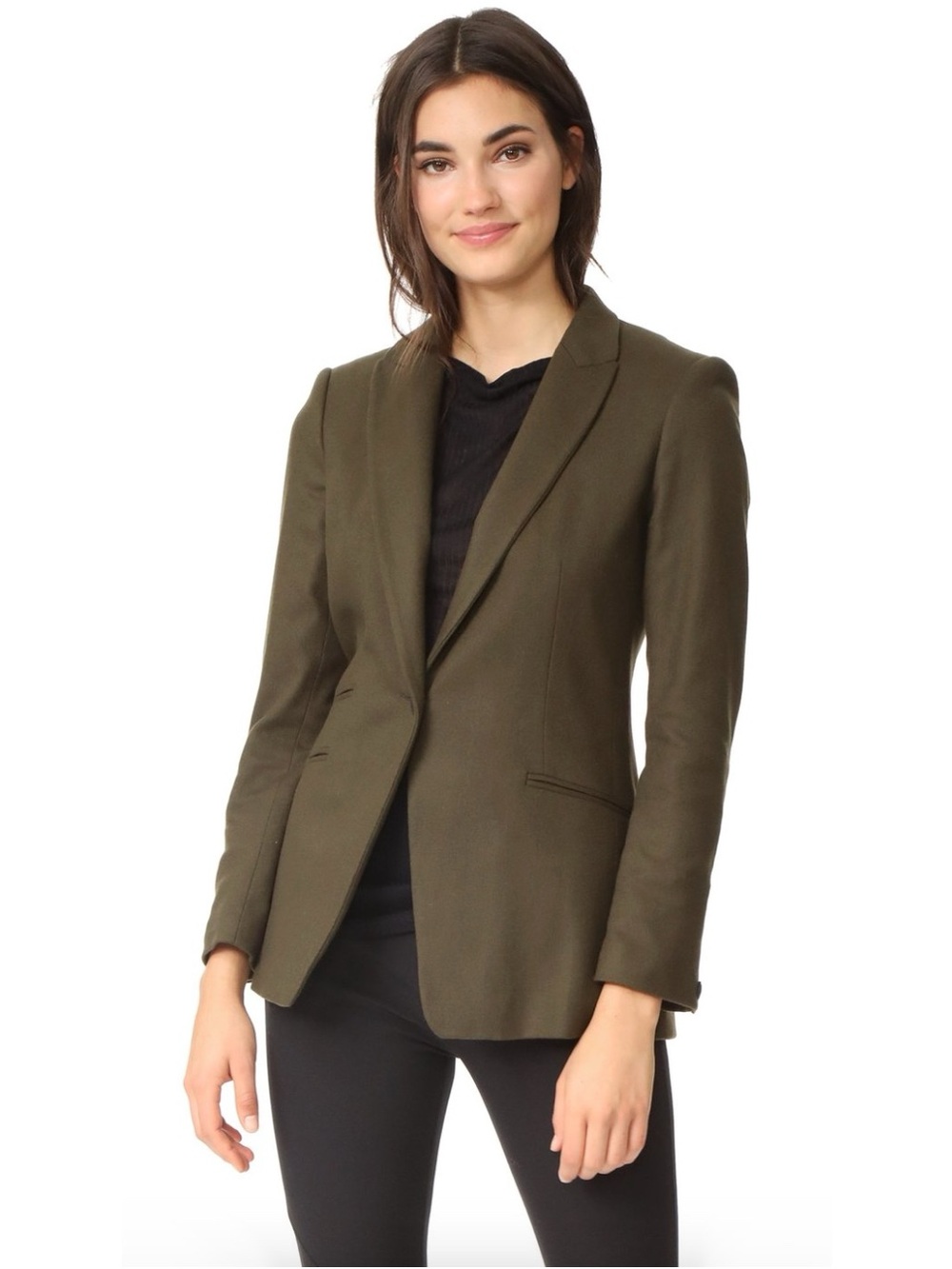 Rag & Bone Duke Wool Blazer Olive